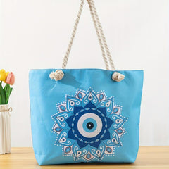 Large Capacity Tote Bag Beach Shoulder Bag Handbag Grocery Shopping Travel