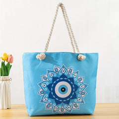 Large Capacity Tote Bag Beach Shoulder Bag Handbag Grocery Shopping Travel