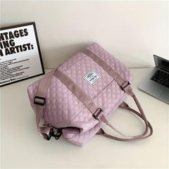 Large Capacity Sports Bag Sets Portable Gym Handbag With Square Handbag