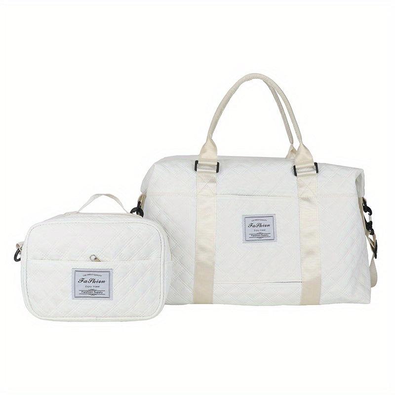 Large Capacity Sports Bag Sets Portable Gym Handbag With Square Handbag