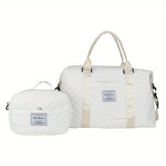 Large Capacity Sports Bag Sets Portable Gym Handbag With Square Handbag