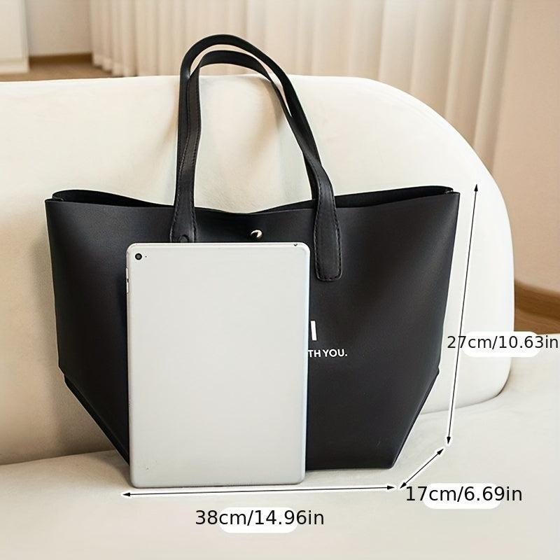 Large Capacity Tote Bag Shoulder Hobo Bag Women's Casual Handbag