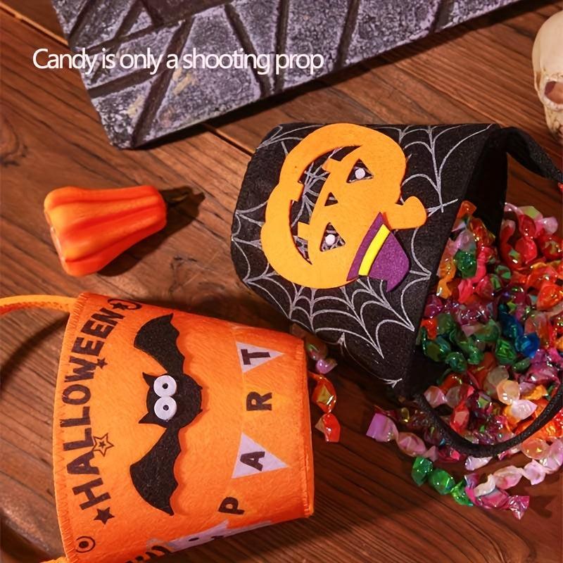 Halloween Pumpkin Handbag Trick Or Treat Candy Bag Non woven Ghost Skull Pumpkin
