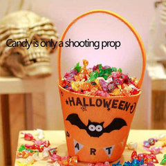 Halloween Pumpkin Handbag Trick Or Treat Candy Bag Non woven Ghost Skull Pumpkin
