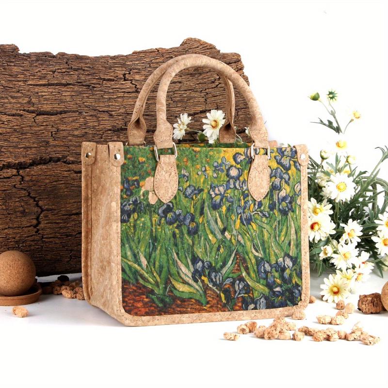 Famous Painting Pattern Handbag Retro Satchel Bag