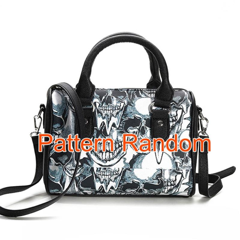 Flower Skull Print Handbag Halloween Ghost Crossbody Bag