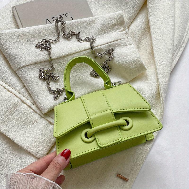 Mini Solid Chain Shoulder Bag Satchel All Match