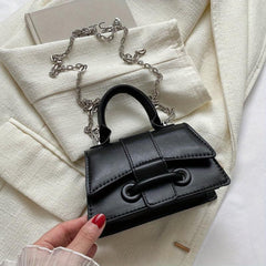Mini Solid Chain Shoulder Bag Satchel All Match