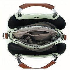 Fashionable Crossbody Bag With Star Pendant Double Handle Work Purse