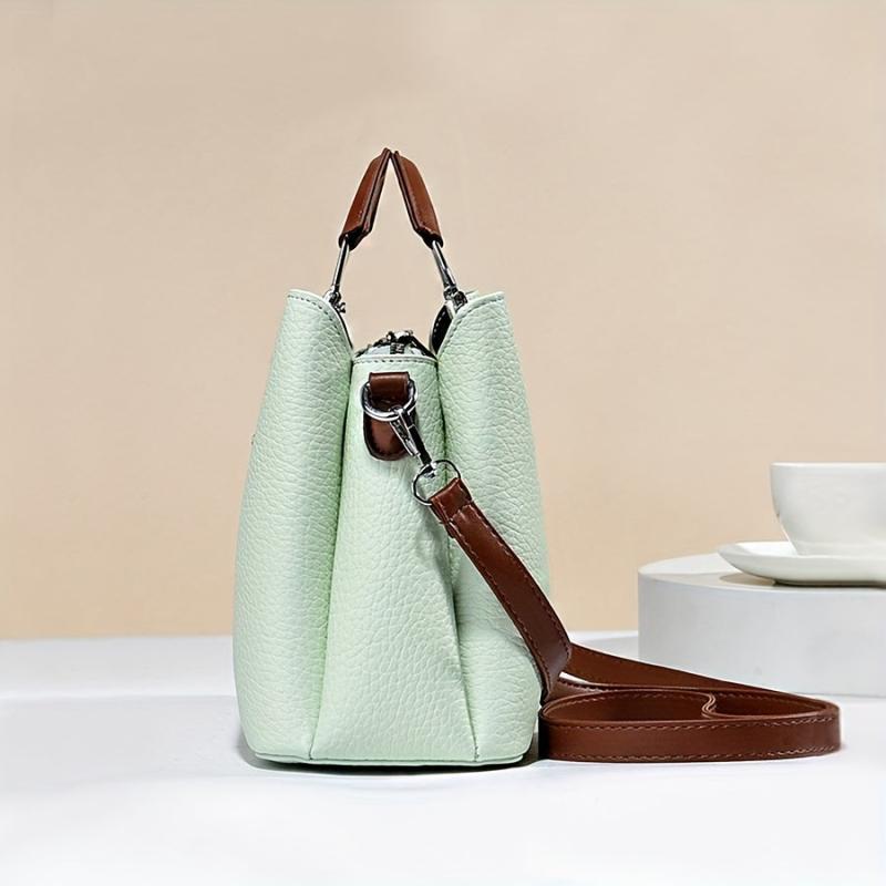 Fashionable Crossbody Bag With Star Pendant Double Handle Work Purse