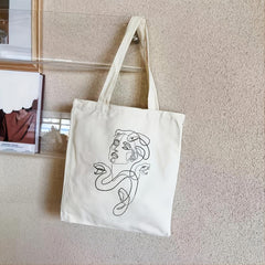 Canvas Bag Women's Large Shoulder Bag Casual Shopper Bag