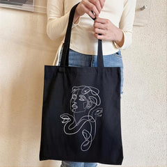 Canvas Bag Women's Large Shoulder Bag Casual Shopper Bag