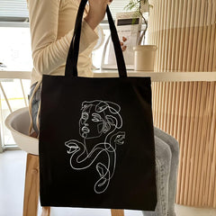 Canvas Bag Women's Large Shoulder Bag Casual Shopper Bag