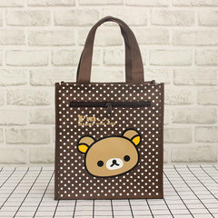 Cartoon Print Canvas Lunch Box Bag Women's Tote Bag