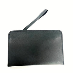 Solid Wallet with Wristlet Faux Leather Coin Purse Zipper Handbags