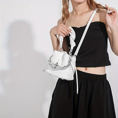 Mini Star Decor Crossbody Bag Y2K Bucket Bag