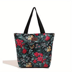 Floral Print Tote Bag Women's Handbag Satchel Purse