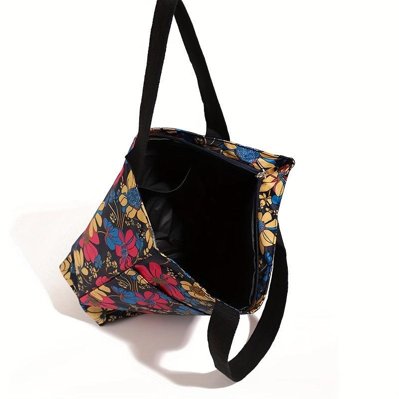 Floral Print Tote Bag Women's Handbag Satchel Purse