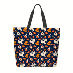 Stylish Cartoon Halloween Pattern Bag Large Capacity Shoulder Bag
