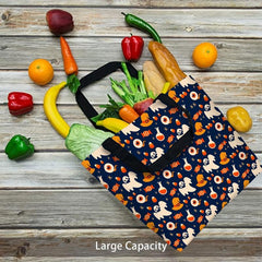 Stylish Cartoon Halloween Pattern Bag Large Capacity Shoulder Bag