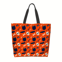 Stylish Cartoon Halloween Pattern Bag Large Capacity Shoulder Bag