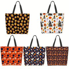 Stylish Cartoon Halloween Pattern Bag Large Capacity Shoulder Bag