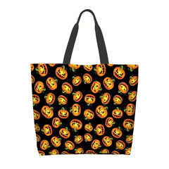 Stylish Cartoon Halloween Pattern Bag Large Capacity Shoulder Bag