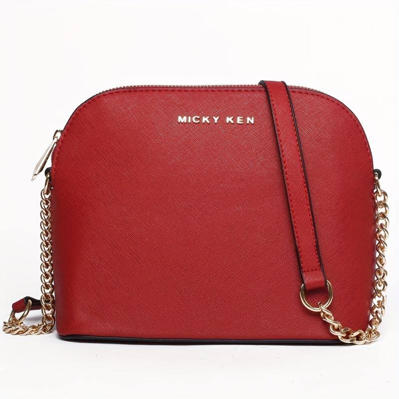 Crossbody Bag Letter Decor Shell Purse For Women