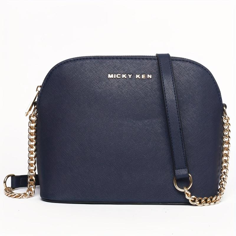 Crossbody Bag Letter Decor Shell Purse For Women