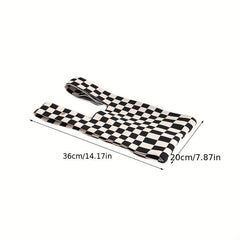 Versatile Knitted Handbag Contrast Bag Women's Outdoor Bag
