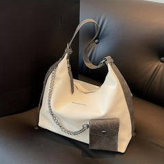 Vintage Large Capacity Hobo Bag Retro PU Shoulder Tote Bag Women's Casual Handba