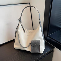 Vintage Large Capacity Hobo Bag Retro PU Shoulder Tote Bag Women's Casual Handba