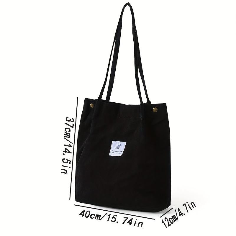 Versatile Shoulder Bag Casual Shopping Tote Portable Literary