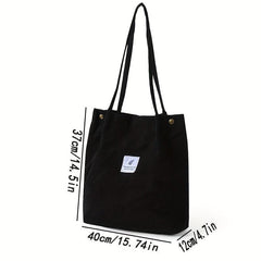 Versatile Shoulder Bag Casual Shopping Tote Portable Literary