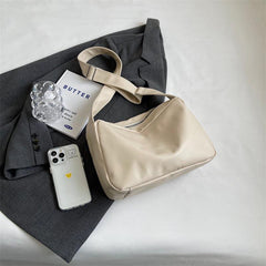 Minimalist PU Shoulder Bag Large Capacity Hobo Bag Women's Casual Handbag
