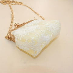 Flower Embroidery Mesh Frame Bag Vintage Coin Purse