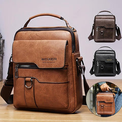 Vintage Leather Crossbody Shoulder Bag for Women