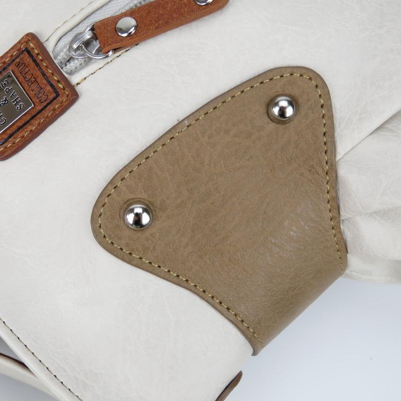 Vintage Ruched Crossbody Bag Contrast Shoulder Bag For Women