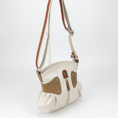 Vintage Ruched Crossbody Bag Contrast Shoulder Bag For Women