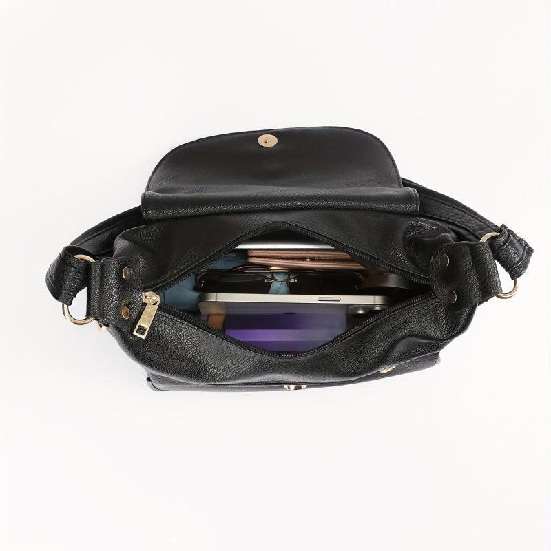 Classic Shoulder Bag Work Faux Leather Purse Office