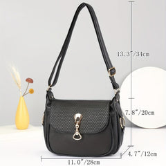 Classic Shoulder Bag Work Faux Leather Purse Office