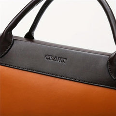 Vintage Letter Pattern Tote Satchel Bag Classic Handbag For Work