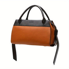 Vintage Letter Pattern Tote Satchel Bag Classic Handbag For Work