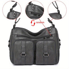 Retro Crossbody Bag Women Pockets Shoulder Bag Large Capacity Purse Mom