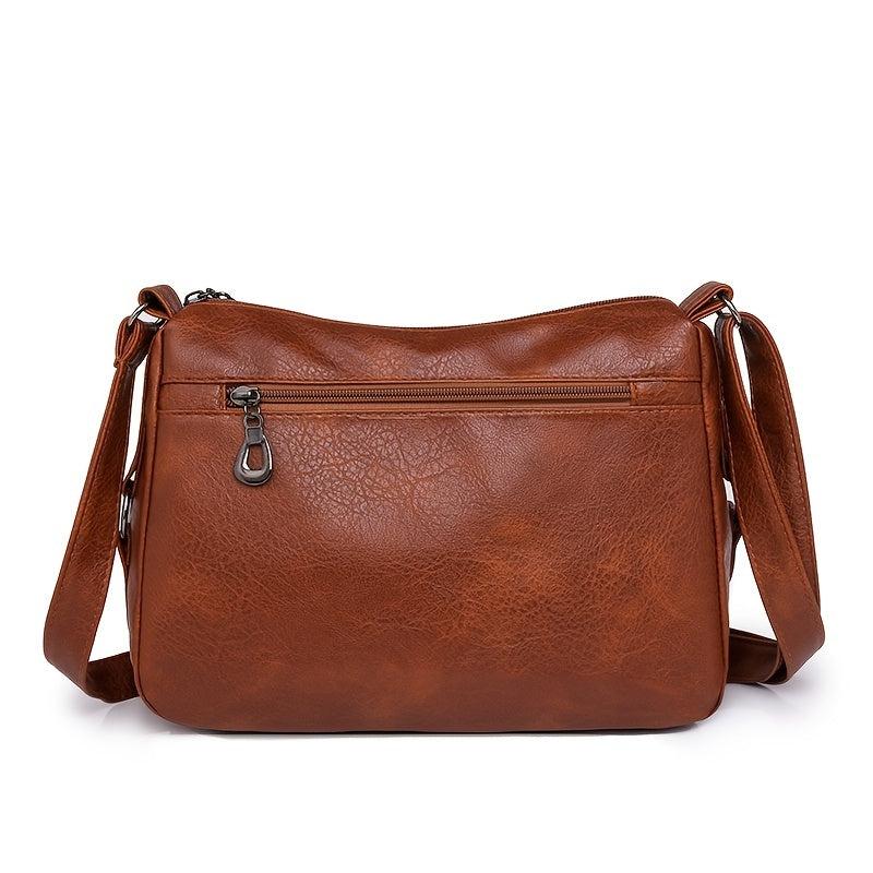 Retro Crossbody Bag Women Pockets Shoulder Bag Large Capacity Purse Mom