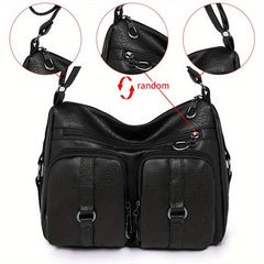 Retro Crossbody Bag Women Pockets Shoulder Bag Large Capacity Purse Mom