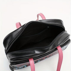 Cartoon Graffiti Shoulder Bag Handbag Large Capacity Daily Underarm Bag