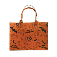 Felt Halloween Tote Bag Large Capacity Shoulder Bag Stylish Shopping Handbag
