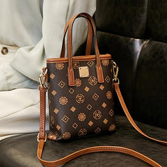 Classic Print Bucket Bag Large Shoulder Bag