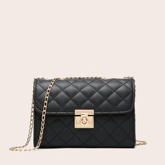 Quilted Crossbody Chain Clutch Shoulder Bag Square Bag
